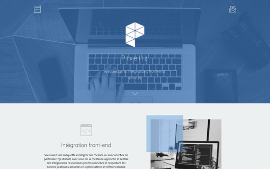 Pixeliz corporation | Webdesign et intégration frontend