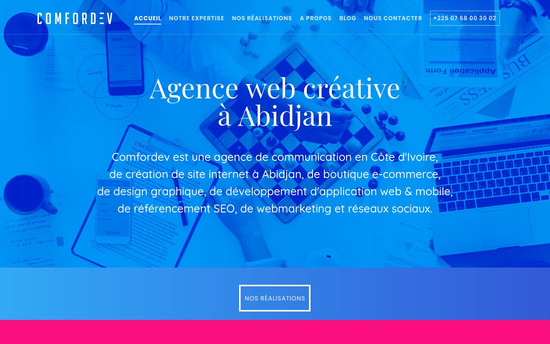 Comfordev | Agence web Abidjan Création de site internet Agence web à Abidjan