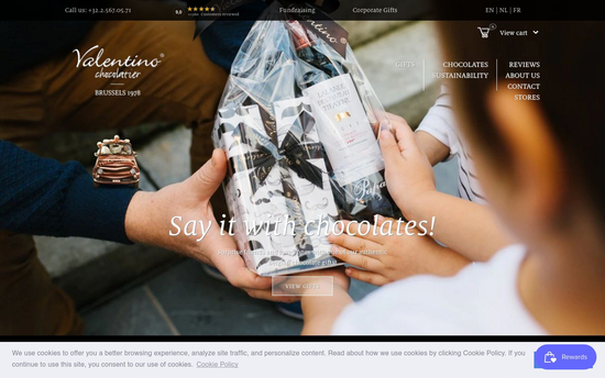 Valentinobelgium | Valentino Chocolatier, chocolats Belges et cadeaux en chocolat