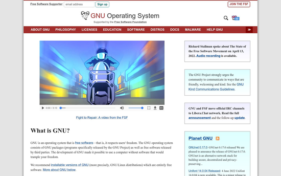 Gnu | Le système d’exploitation GNU et le mouvement du logiciel libre