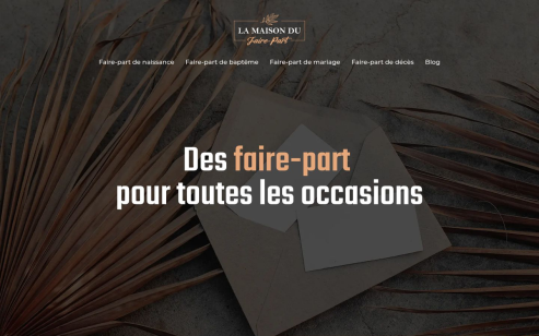 La maison du Faire part – Pour un événement hors du commun
